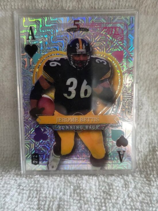 Like New Other - 2024 Wild Card Stacked Deck Jerome Bettis Ace 2/2 Mojo Steelers SDJH-JBN HOF